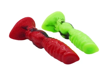 FAAK de silicona animal lobo consolador de colores verde azul rojo realista perro pene juguetes sexuales para mujeres lesbianas anudado consoladores sex shop